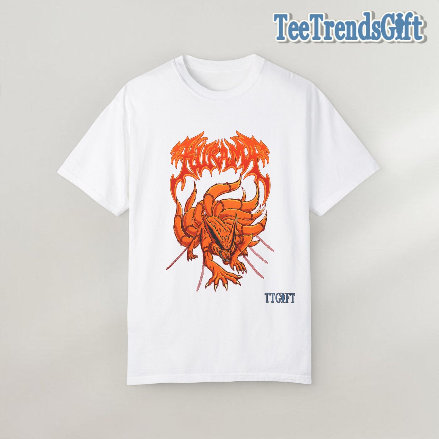 "Naruto" Kurama Rage X Kushina Chain T-shirt