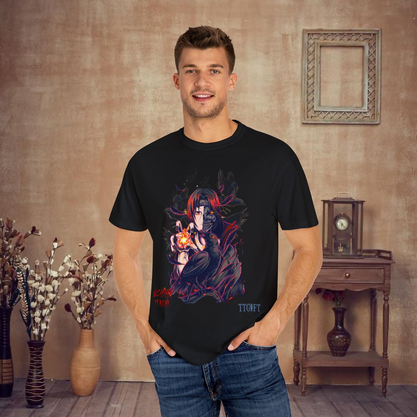 "Naruto" Uchiha Itachi X Crows T-shirt