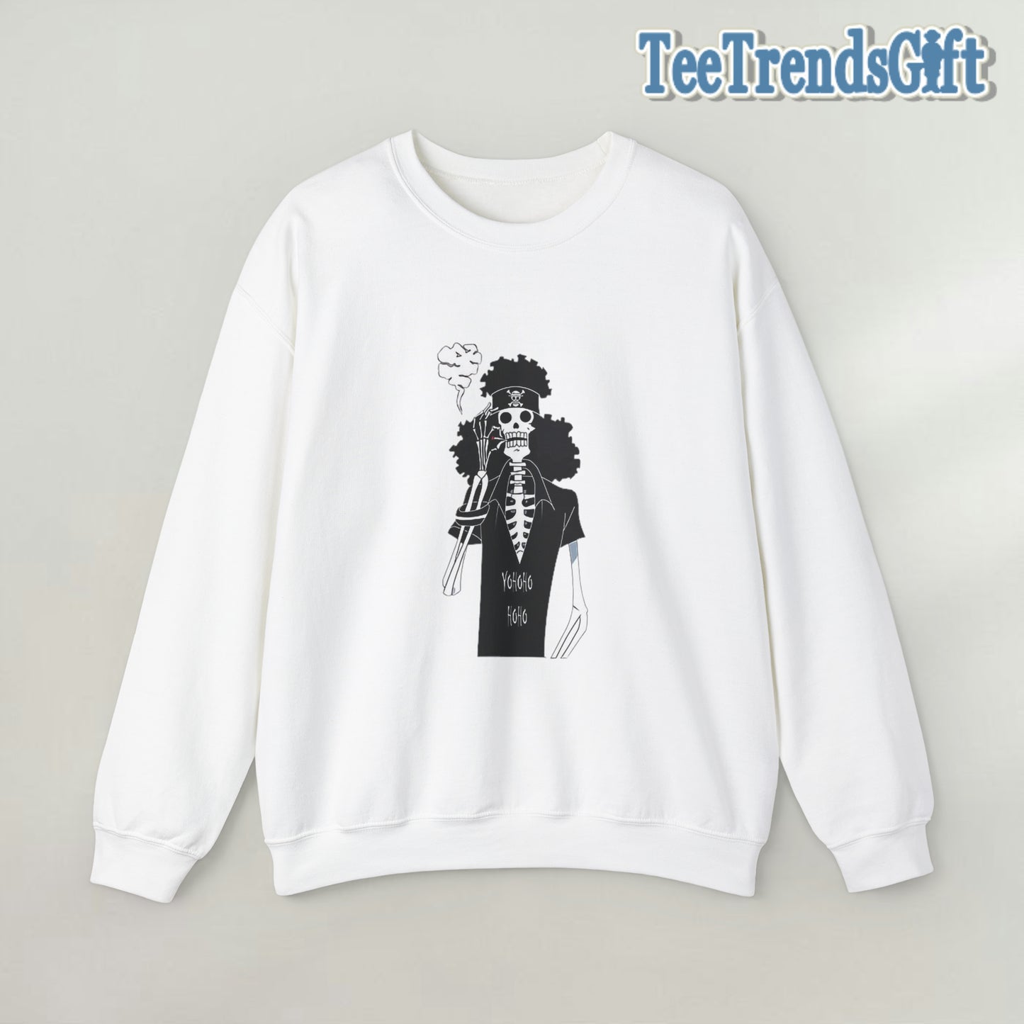 "Exclusive One Piece" Soul King Brook Heavy Crewneck Sweatshirt