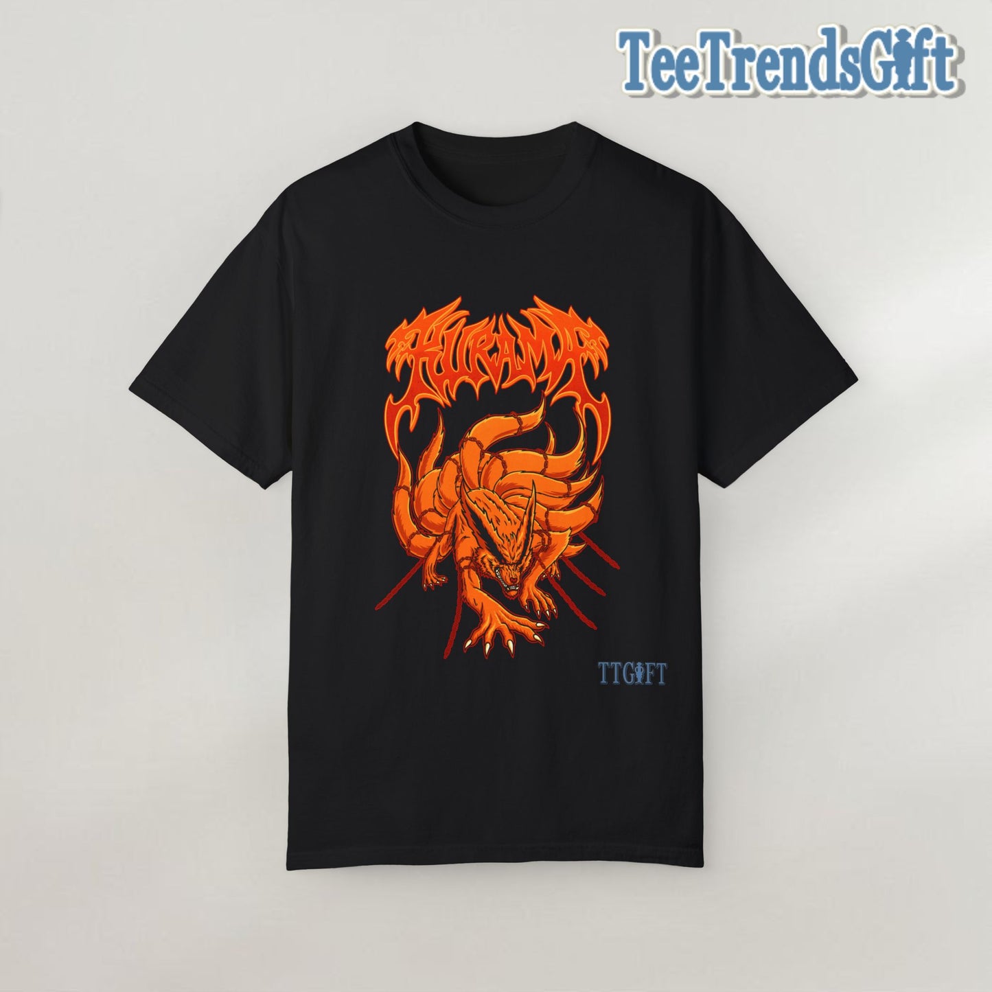 "Naruto" Kurama Rage X Kushina Chain T-shirt