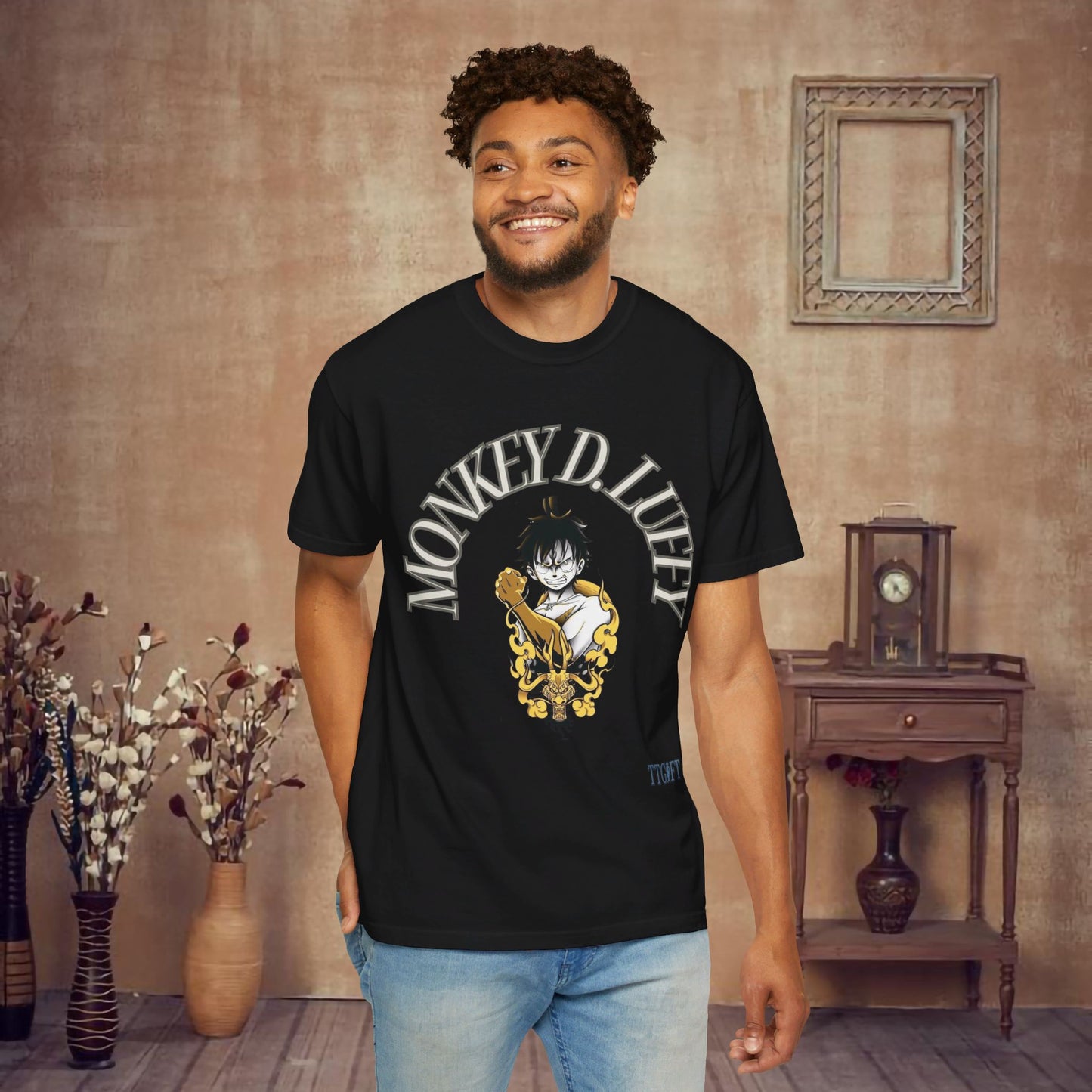 "Exclusive One Piece" Monkey D. Luffy Manga Gold Edition T-shirt