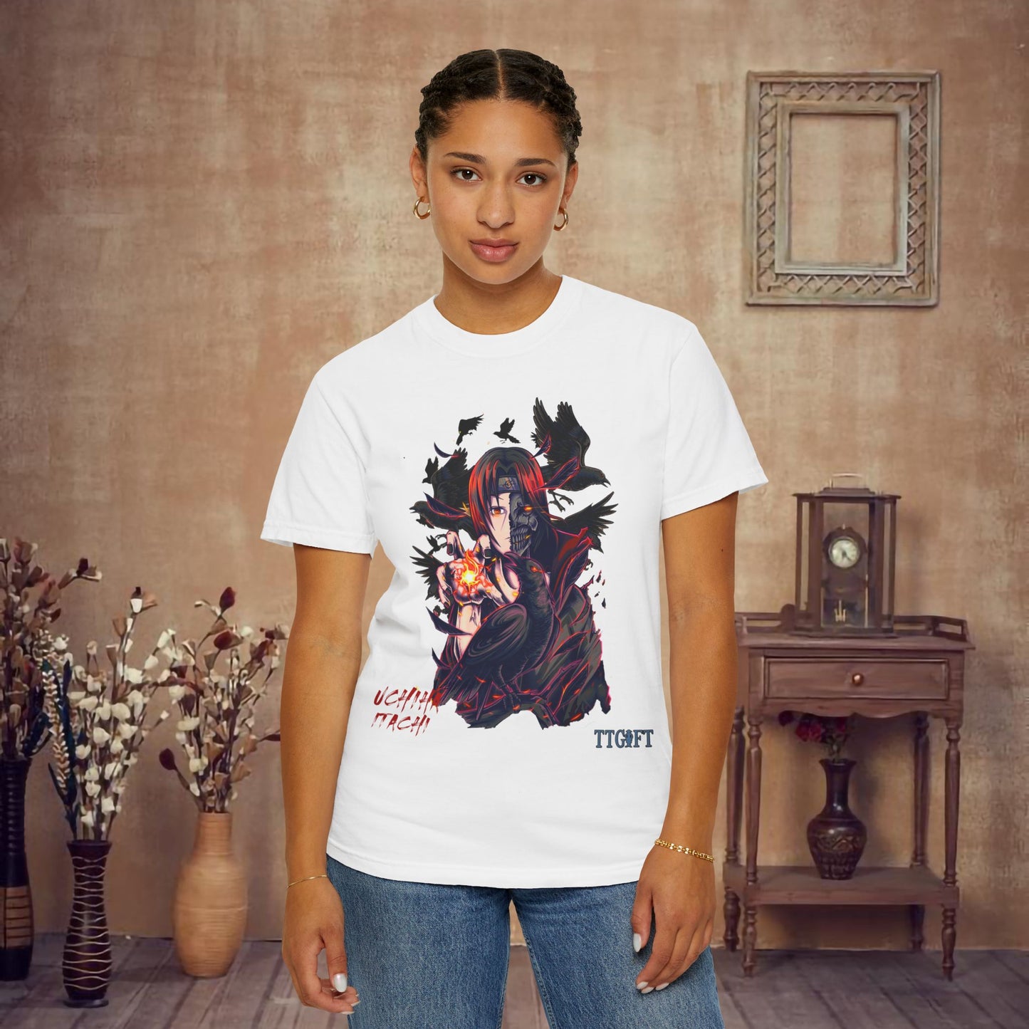 "Naruto" Uchiha Itachi X Crows T-shirt