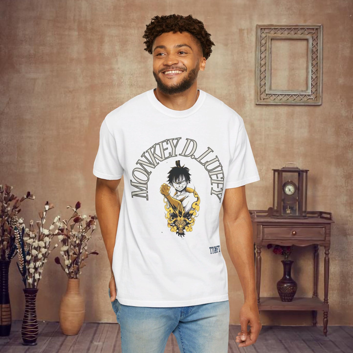 "Exclusive One Piece" Monkey D. Luffy Manga Gold Edition T-shirt