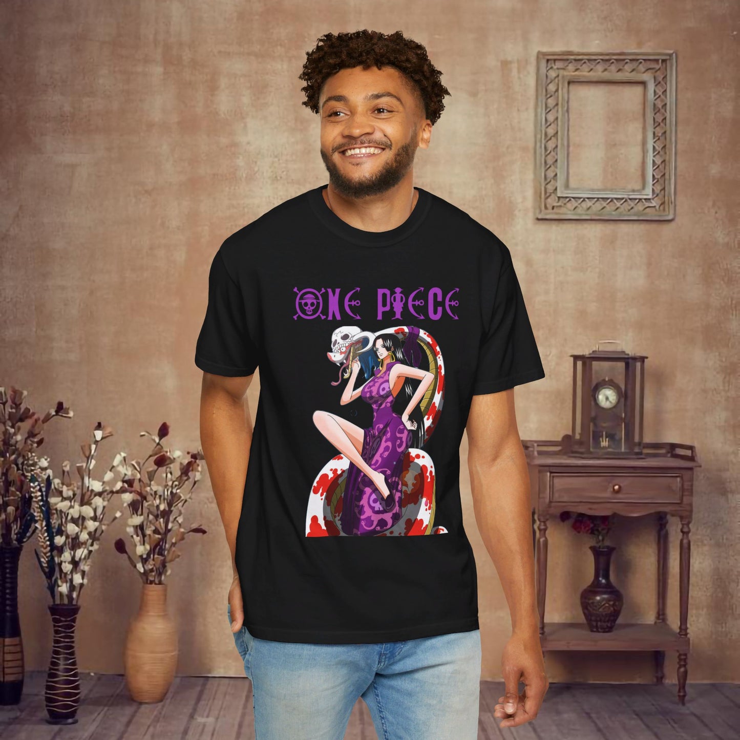 "One Piece" Boa Hancock / Kuja Pirates Captain / Warlord of the sea / Pirate Empress T-Shirt