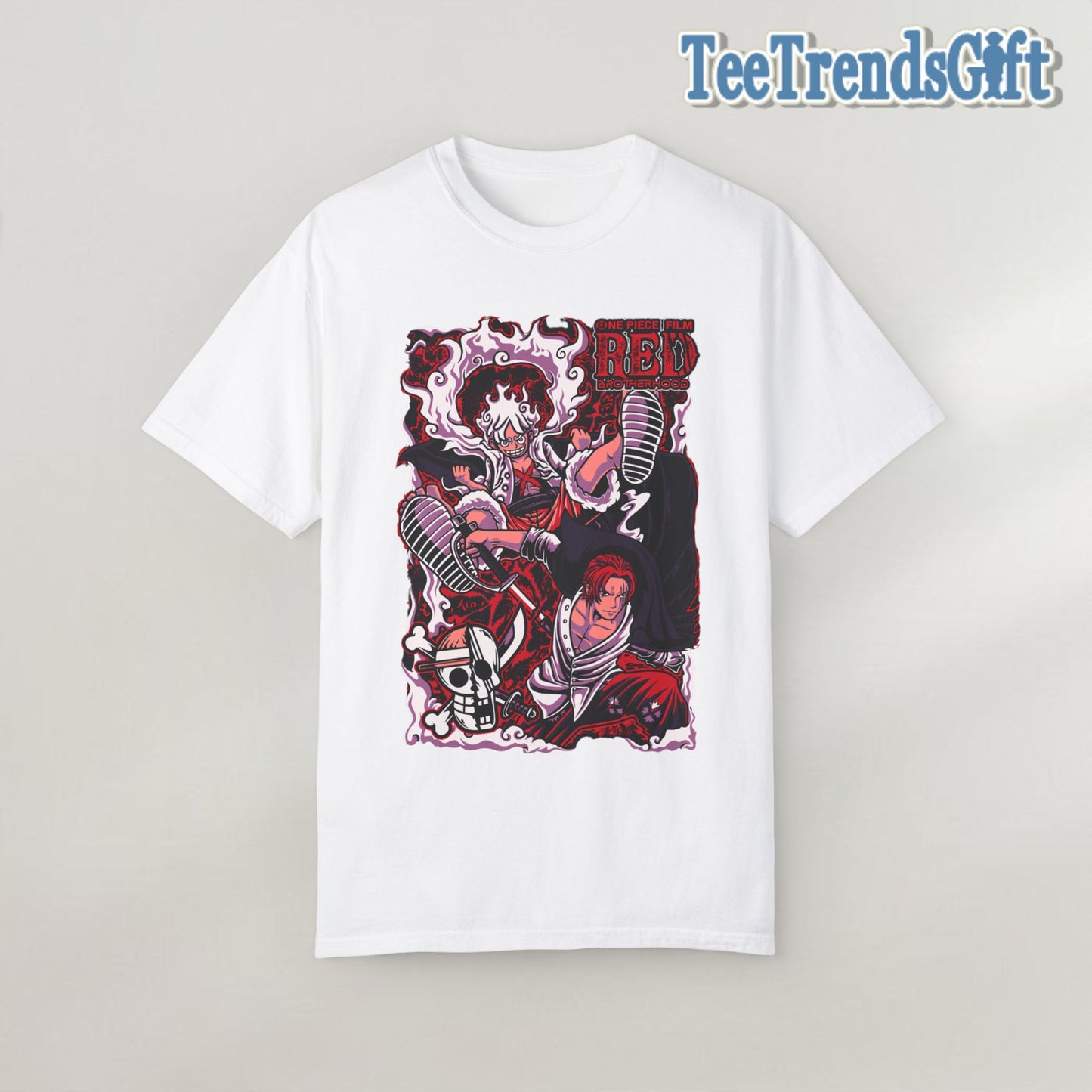 "One Piece" Monkey D Luffy X Shanks Film Red Edition T-shirt