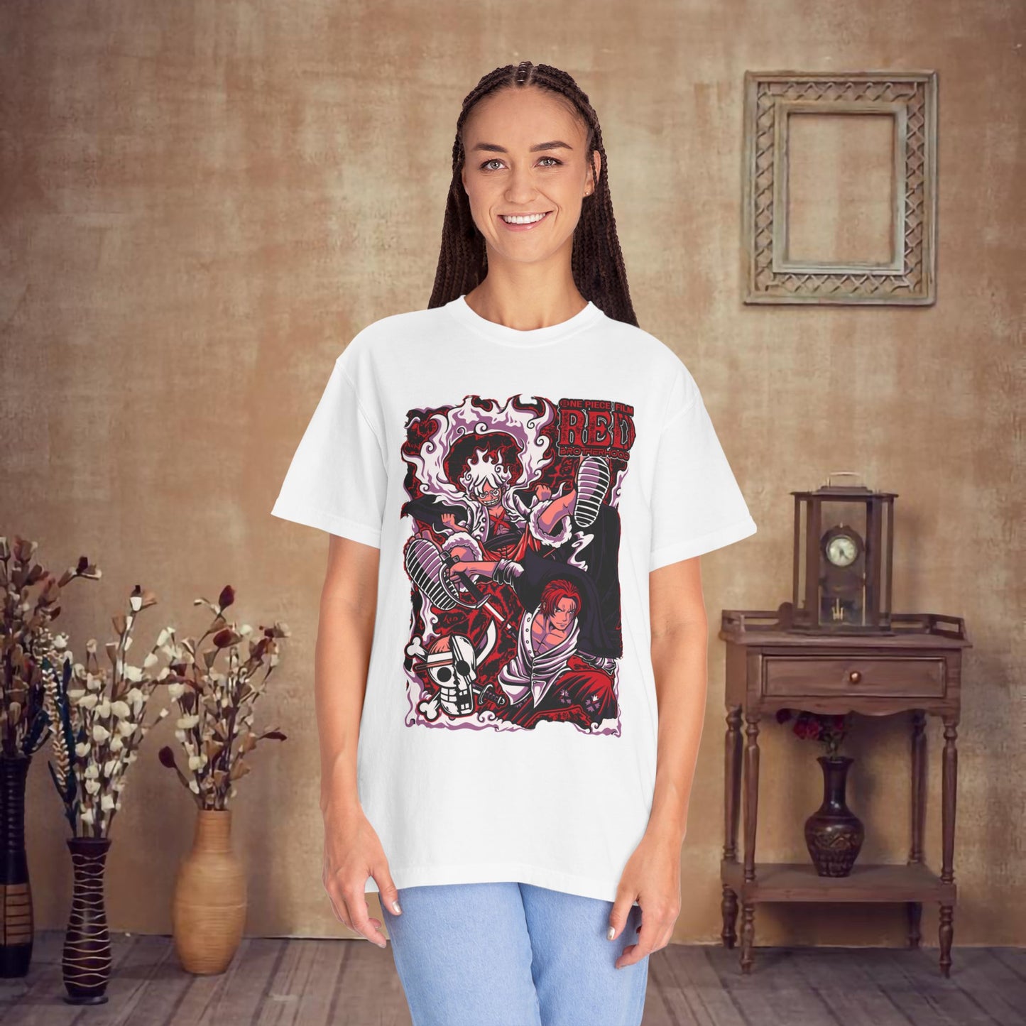 "One Piece" Monkey D Luffy X Shanks Film Red Edition T-shirt