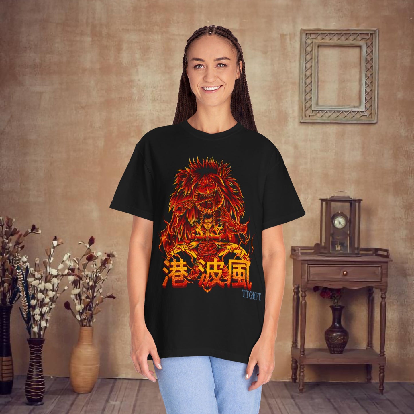 "Naruto" Namikaze Minato X Shiki Fuujin T-shirt