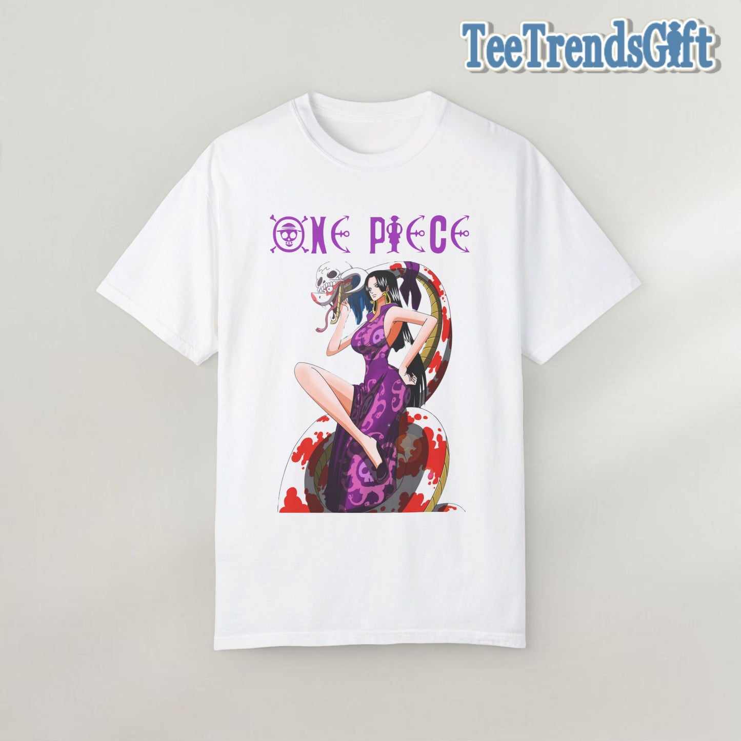 "One Piece" Boa Hancock / Kuja Pirates Captain / Warlord of the sea / Pirate Empress T-Shirt