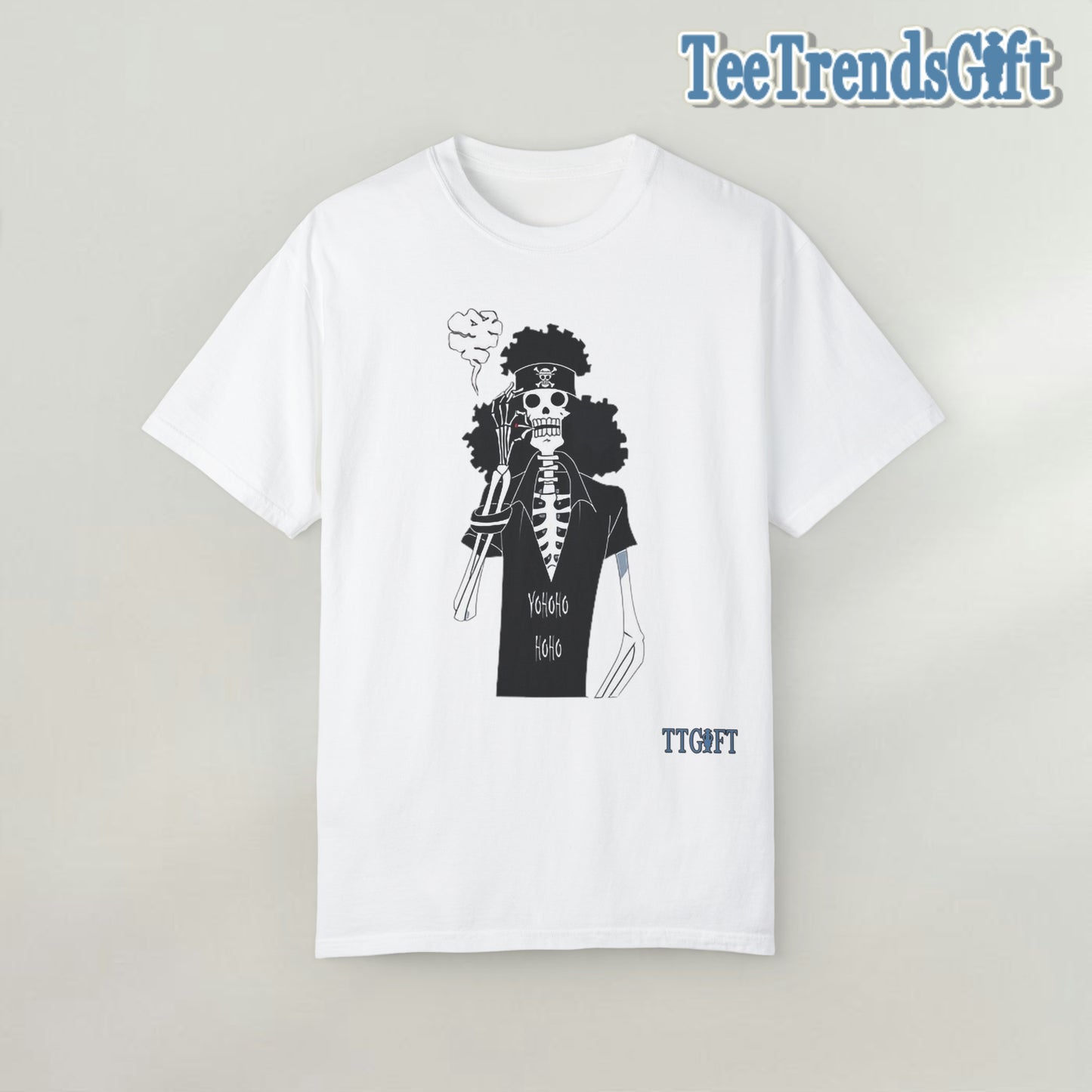 "Exclusive One Piece" Soul King Brook X Smoking Kills T-shirt