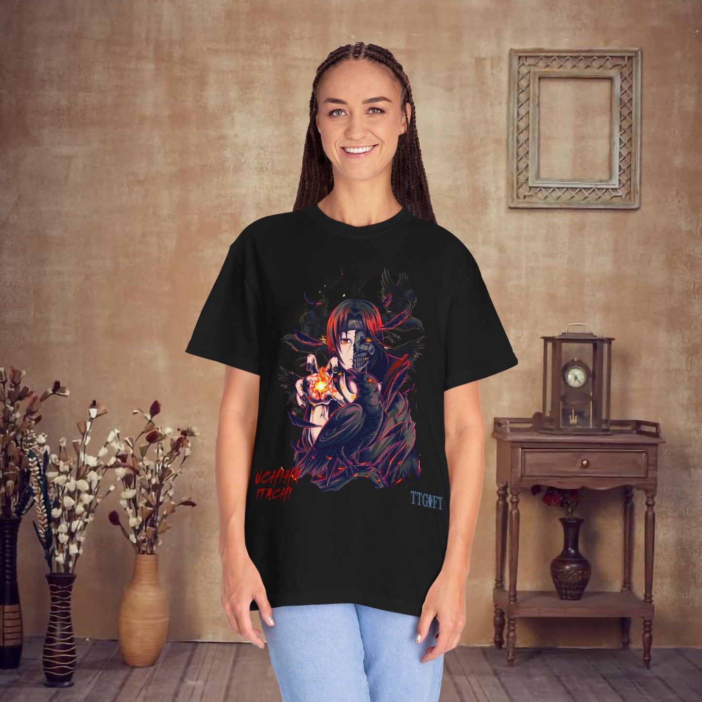 "Naruto" Uchiha Itachi X Crows T-shirt