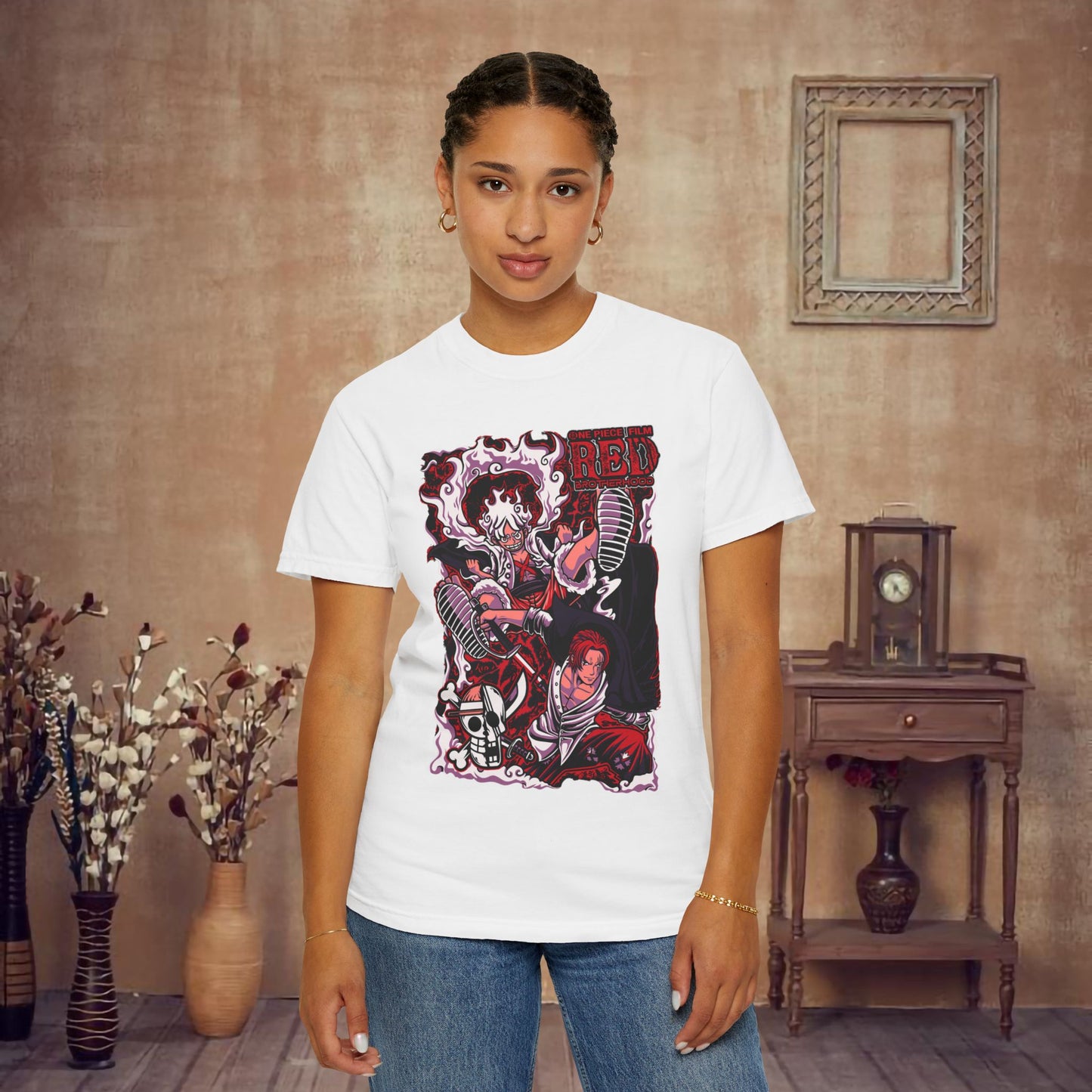 "One Piece" Monkey D Luffy X Shanks Film Red Edition T-shirt