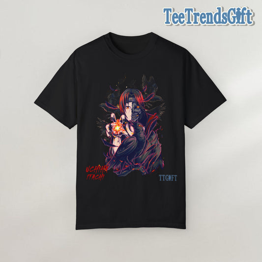 "Naruto" Uchiha Itachi X Crows T-shirt