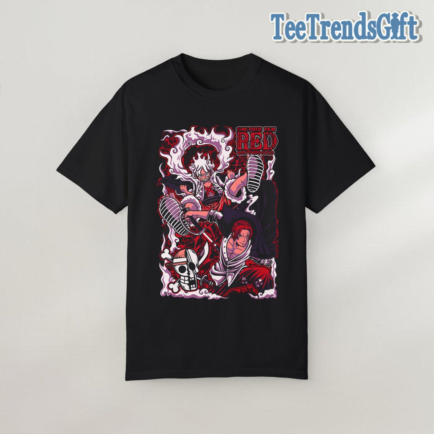 "One Piece" Monkey D Luffy X Shanks Film Red Edition T-shirt