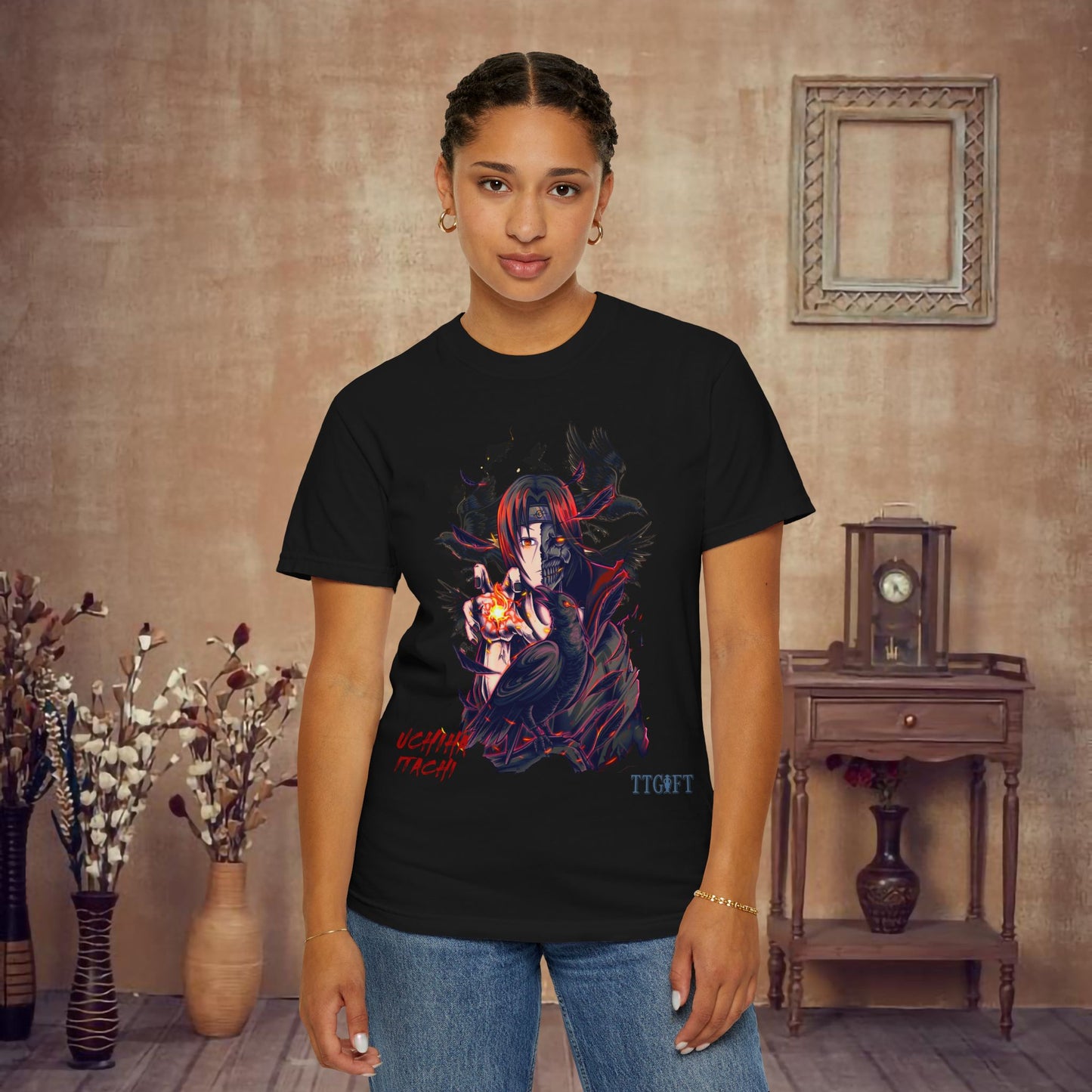 "Naruto" Uchiha Itachi X Crows T-shirt