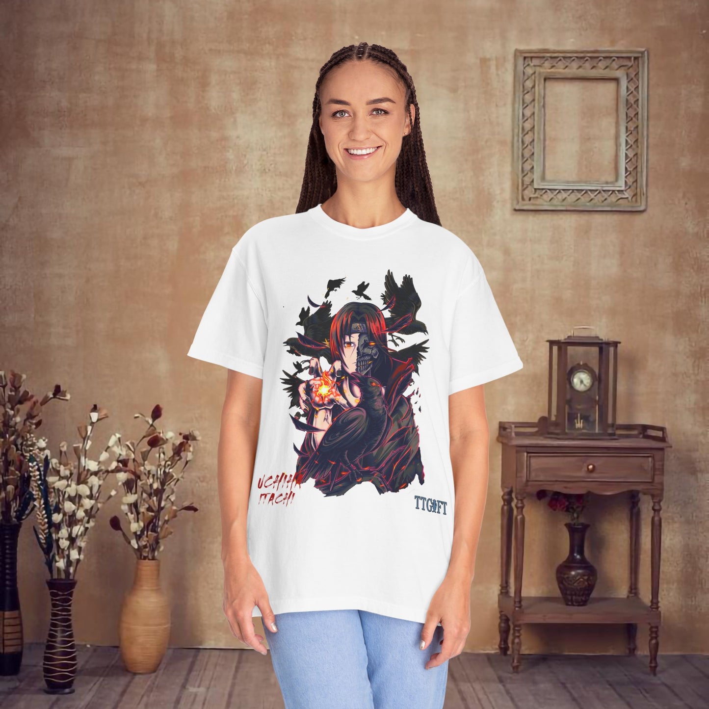 "Naruto" Uchiha Itachi X Crows T-shirt